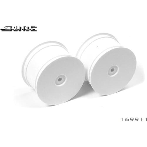 SNRC DK4 XRAY 169911 4WD REAR WHEEL AERODISK WITH 14MM HEX - WHITE (2)