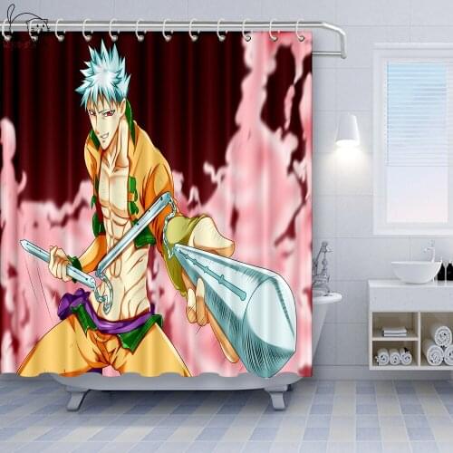 NYAA The Seven Deadly Sins Shower Curtain 3D 12 Hooks For The Bathroom High Quality Polyester Fabric Bath Curtain