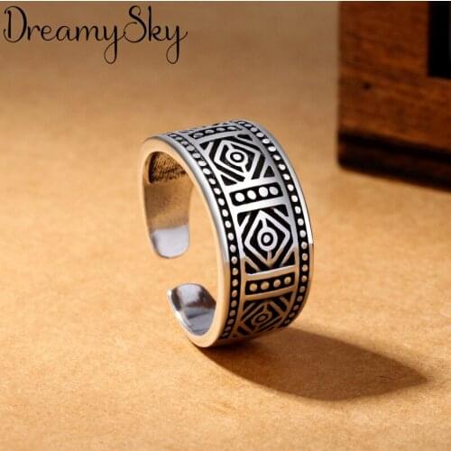 DreamySky Charm Geometric Finger Ring For Women Men Vintage Boho Knuckle Party Rings Punk Cocktail Jewelry Girls Gift