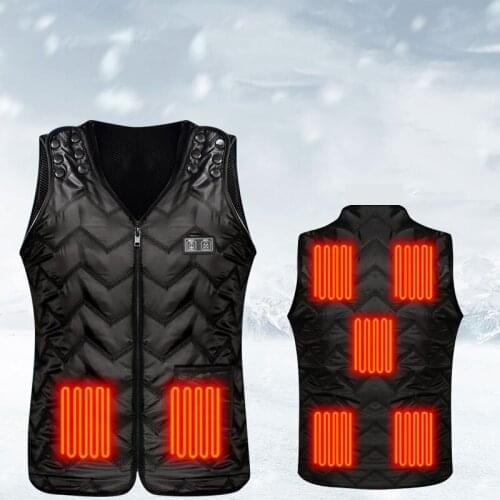 Heated Vest Jackets Mens Women Adjustable Charging Waistcoat For Hiking Skiing Hunting Outdoor Warm Vests Chaleco Calefactable