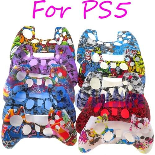 10pcs Soft Silicone Gel Rubber Case Cover For SONY PlayStation 5 PS5 Console Silicone Protection Skin Case For PS5 Accessories