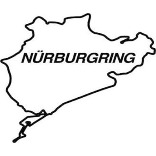 12.7*11.7cm Nurburgring Funny Vinyl Decal Sticker Car Stickers Window