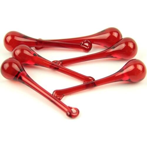 16x60mm/20x80mm Red Crystal Glass Prism Drops Modern Chandelier Pendants Lighting Parts For Home Decoration