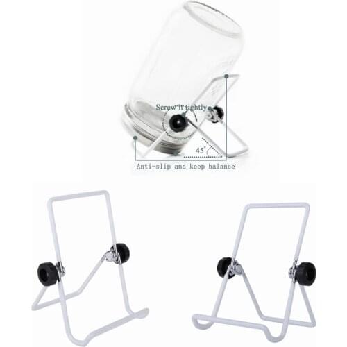 2 Seed Sprouting Kit Stand Foldable Stainless Steel Sprout Mason Jar Holder Bracket Adjustable Non Slip Phone Scaffolds US Stock