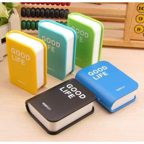 2021 Creative Book Contact Lens Case Box With Mirror Women Mini Square Lovely Eyes Contact Lens Container Box Bag Travel Kit