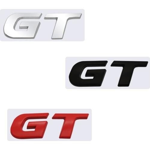 3D metal chrome sliver black red GT SPORT for VW Volkswagen Polo Passat Golf 5 MK5 Edition Emblem Badge autocar Sticker