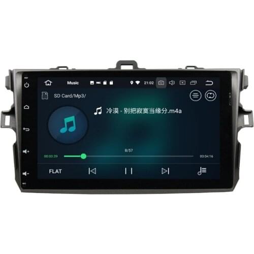 2 din 9" Android 8.0 Car Audio DVD Radio GPS for Toyota Corolla 2006-2011 4GB RAM Bluetooth WIFI USB Mirror-link 32GB ROM
