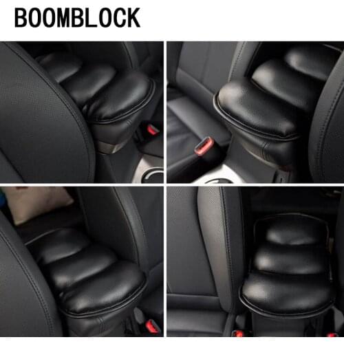 Car-styling Seat Cover Leather Auto Center Console Armrest Box Armrest Seat Protective Pad Mat Car Covers Universal For Cars