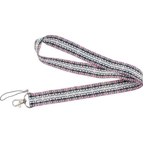 12pcs/lot E3524 Cartoon Teeth Keychain Accessories Sheep Mobile Phone ID Badge Holder Keys Straps Neck Lanyard For Dentisit