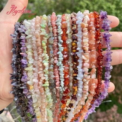 2x3-3x5mm Irregular Shape Gravel Chip Loose Beads Natural Stone Beads For DIY Necklace Bracelet Jewelry Making Making Strand 34"