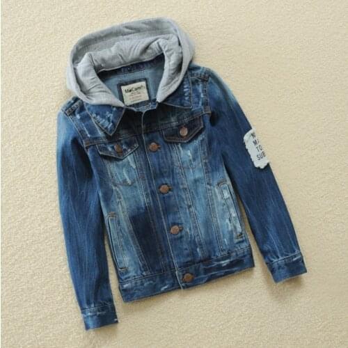 19 spring and autumn new boy denim clothing childrens clothing childrens denim jacket in the childrens shirts foreign trade l