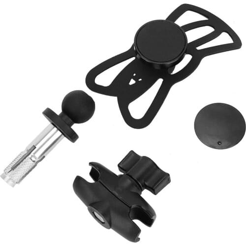 Motorcycle Stem Yoke GPS Navigation Frame Holder Mobile Phone Mount Bracket Fit to the 16mm-19mm hole for Suzuki GSX Honda VFR