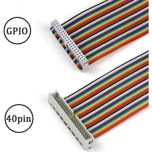 Raspberry pi display cable Wire 40pin Male to Female Ribbon GPIO Cable for Raspberry Pi 4B 3 2 Model B B+ w TFT Touch Screen LCD