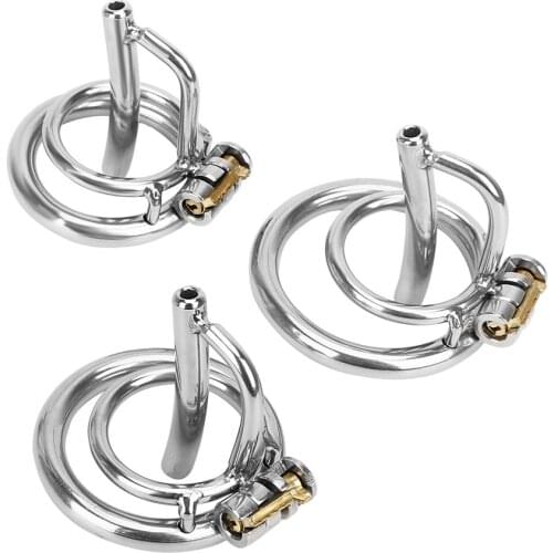 IKOKY Penis Cage With Catheter Cock Lock Sex Toys For Men Male Chastity Device Sex Products Stainless Steel