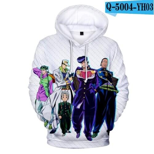 Comic JOJO Comfortable New kids Popular 3D Hoodies Men women Hot Children Hooded Autumn boys girls 3D Hoodie Tops