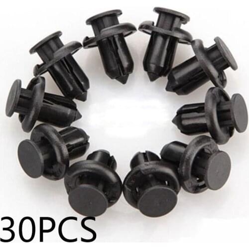 30pcs Fasteners Push Fender Retainer Bumper Clips Kits For Honda Accord Civic CR V Auto Fastener Clip accessories