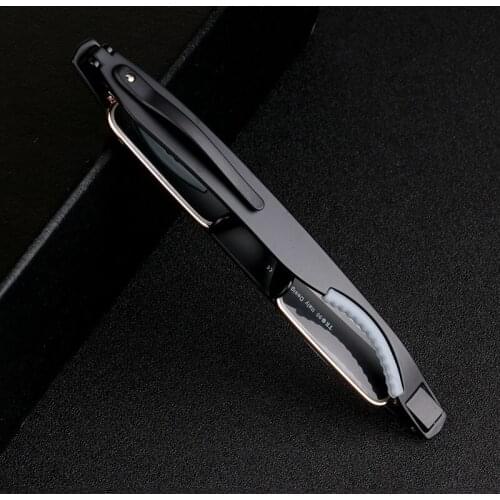 Fashional TR90 Folding Presbyopic Reading Glasses Convenient 360 Revolving Pen Hooks Diopter +1.5+2.0 Glasses Woman Men