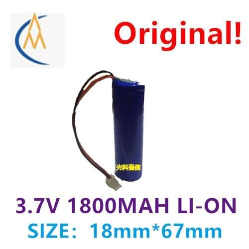 New genuine 3.7V polymer lithium rechargeable battery 18650 1800mAh circuit board equipment lead flashlight sound toy