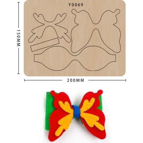 New DIY Wood Bow Cutting Dies Scrapbooking Craft Leather Mold Suitable For Common Big Shot Machines On The Market