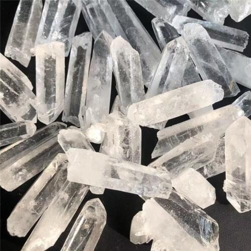 White Crystals Specimen Natural Stones Quartz Minerals Gemstones Healing Reiki Gems Home Decoration