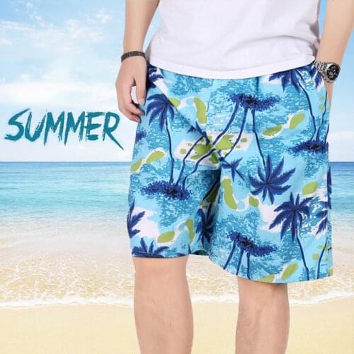 Beach Pants MenS Large Size Quick-Drying Loose Thin Five-Point Mens Beach Shorts Sports Casual Shorts