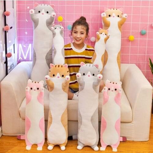 50/70/90/110cm Cute Animal Pink Brown Grey Plush Toys Lovely Dolls Kawaii Stuffed Soft for Birthday Valentine Christmas Gift