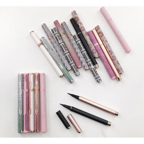 Black Color Self-adhesive Eyeliner Pen Waterproof Liquid for sticker eyelashes No Blooming Makeup Tool