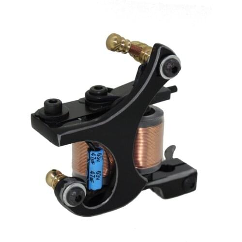 2019 Tattoo Machine 8 Wraps Coils Handmade Professional Steel Liner Shader Professional Makeup Body Artist