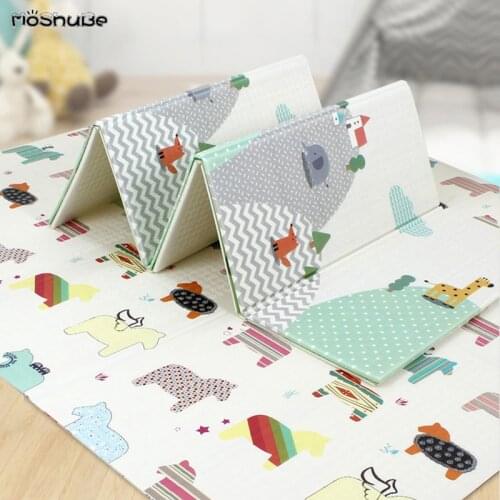 Thick Foldable Crawling Mat XPE Game Baby Play Mat Toys Double Side Carpet Kids Rug Developing Mat for Children Puzzle Game Pad