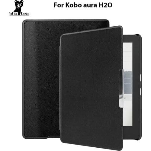 Slim Case for Kobo Aura H2O Edition 1 6.8" N250 Smart Cover for Kobo Aura H2O 1th 2014 PU Leather Auto Sleep + Gift