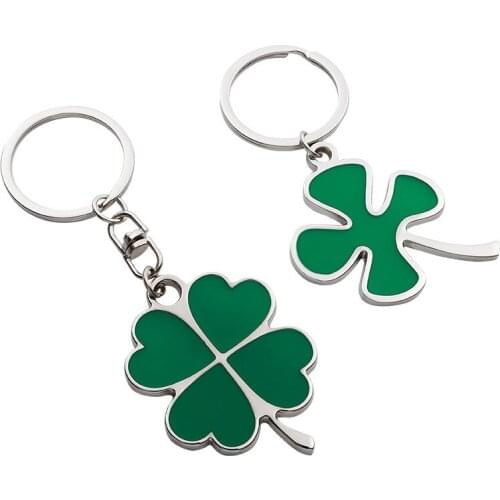 For Toyota Bmw VW Universal Zinc Alloy Key Four-leaf clover Keychain Key Ring And Home Key Ring Holder Housekeeper