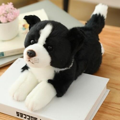 High Quality Simulation Sheppdog Plush toy Stuffed Lifelike Border Collie Dog puppy Toys Home Decor Kids brithday
