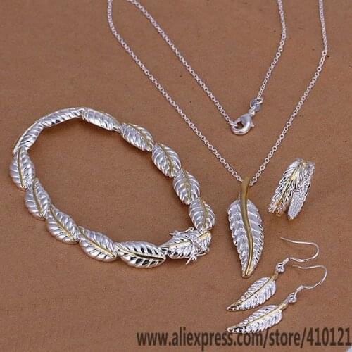 S112 Hot Sale High Quality Anniversary Jewelry Sets,Wholesale Fashion Jewelry Elegant Charms Fashion Leather Four-Piece /dbualtb