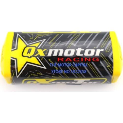 Yellow Pro Square Handlebar Bar Pad Fat Bar Pad Chest Protector Cross Bar fit handle bar motorcycle Dirt bike pit bike