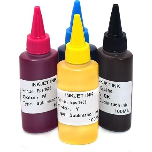 1 Set 4 Color * 100ml IC90 Dye Sublimation Ink for Epson PX-B750F B700 B675F Printer