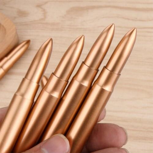 1 Pcs Creative Plastic Bullet Shape Ballpoint Pen Students School Unique Writing Ball Pens Stationery Canetas Office Supplies