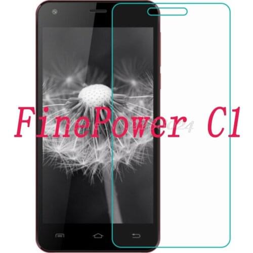 2PCS Smartphone Tempered Glass 9H Explosion-proof Protective Film Screen Protector mobile phone for FinePower C1