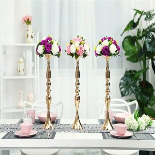20pcs)50cm tall)Gold/Tall Candle Holder Wedding Centerpieces for Tables Vases for Centerpieces Flower Stand and Wedding Taqq394