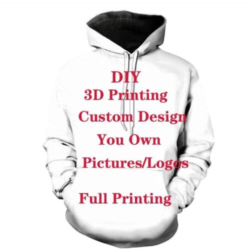 Customize 3D Printing DIY Custom Mens Hoodies Customize Womens Hoodies Tops Designing Kids' Hoodies Wholesale Clothing