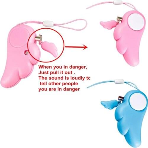 Self Defense Emergency Alarm Keychains Personal Alarm Safety Security Anti-Attack Loud Alarm For Child Girl Women