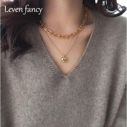 925 Sterling Silver Love Heart Pendant Necklace Snake Chain Engagement Wedding Necklaces for Girlfriend Anniversary Jewelry