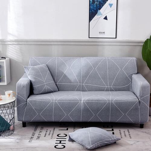 Geometry Sofa Cover for Living Room Elastic Couch Chair Cover Sofa Towel 1/2/3/4-seater Modern Sofa Seat Cushion Cover