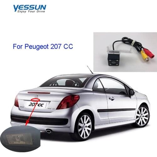 Yessun License Plate Rear View Camera 4 LED Night Vision 170 Degree HD For Peugeot 207 CC