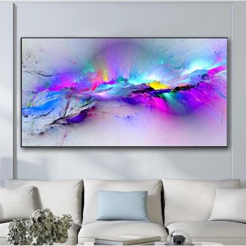 Colorful Clouds Abstract Art Painting Canvas Print Pictures For Living Room Wall Art Modern Decorative Painting Abstract Cuadros