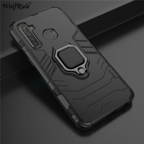 Holder Magnetic Case For Oppo Realme 5 Pro Case RealMe 5 Pro Durable Metal Ring Stand Cover For Oppo Realme 5 Pro Cover Wolfrule