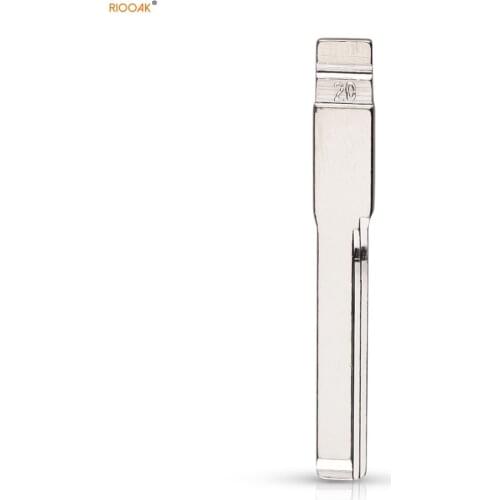 RIOOAK 50pcs/lot No.20 Metal Key Blade Blank For Mercedes Benz C E Card Series Car Flip Folding Key Replacement Uncut HU64 Blade