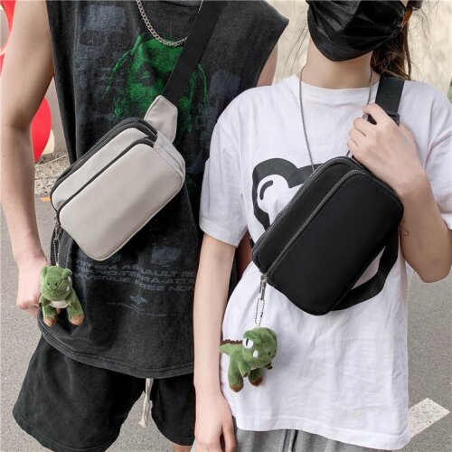 Fashion Waist Bag Unisex Chest Bag Multi-Function Crossbody Pouch Nylon Casual Short Travel Bags Men Belt Fanny Pack Phone Pouch