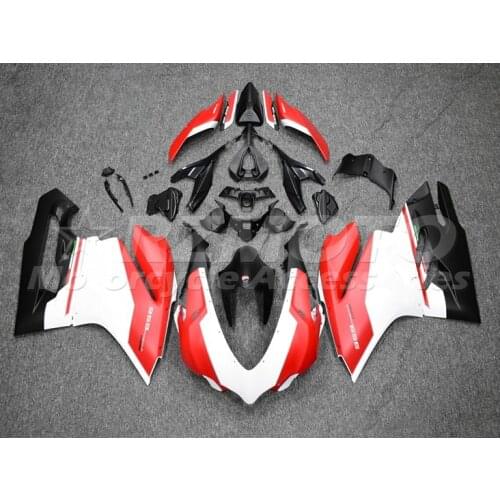New ABS Plastic Shell Motorcycle Fairing kit Fit For Ducati 959 1299 Panigale 2015 2016 2017 2018 Bodywork Set Red White