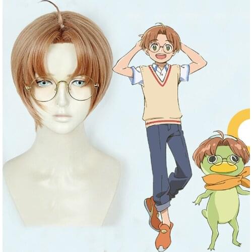 Anime Sarazanmai Cosplay Wigs Enta Jinnai Cosplay Wig Heat Resistant Synthetic Wig Hair Halloween Carnival Party Game Wigs