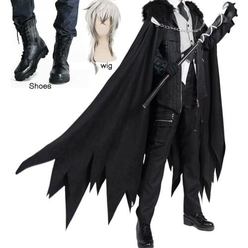 Game Arknights Cosplay Costume SilverAsh Cosplay Men woemn Arknights Costume SilverAsh Men Halloween Wigs and shoes